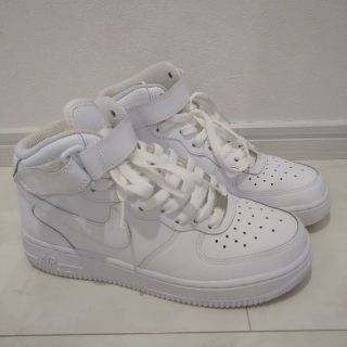 ナイキ(NIKE)のNIKE ナイキ エアフォース MID 新品未使用 正規品ホワイト 23.5cm(スニーカー)