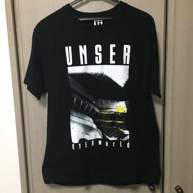 UVERworld 金銀テープ Ｔシャツ A ブラック TOUR UNSER