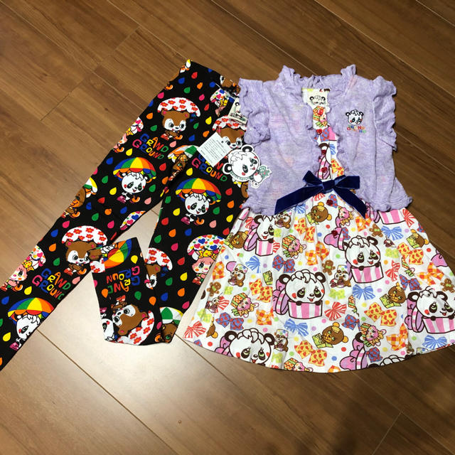 GrandGround(グラグラ)のグラグラ ワンピース＋新品レギンス キッズ/ベビー/マタニティのキッズ服女の子用(90cm~)(ワンピース)の商品写真