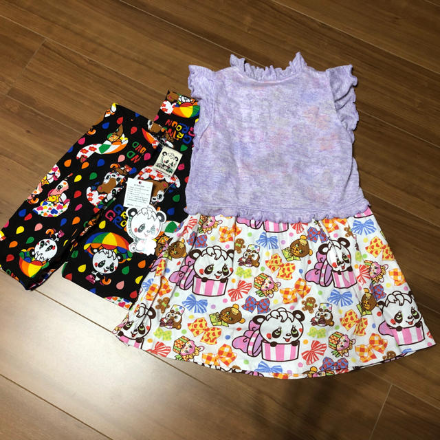 GrandGround(グラグラ)のグラグラ ワンピース＋新品レギンス キッズ/ベビー/マタニティのキッズ服女の子用(90cm~)(ワンピース)の商品写真