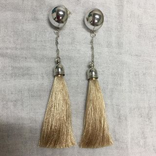 トゥデイフル(TODAYFUL)のシルバー タッセル チェーン ピアス イヤリング♡(ピアス)