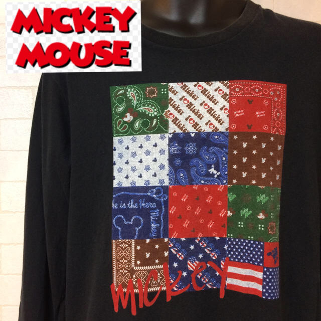 Disney(ディズニー)のミッキーマウス  長袖 Ｔシャツ メンズのトップス(Tシャツ/カットソー(七分/長袖))の商品写真