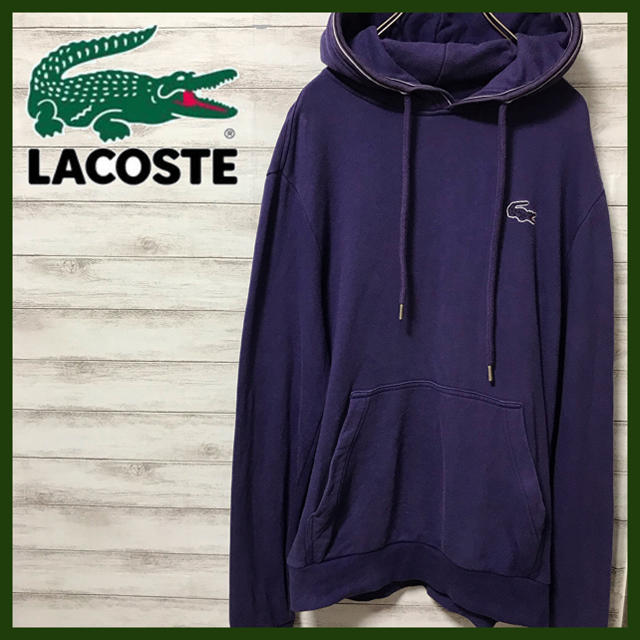 LACOSTE - 激レア ラコステ★ビッグロゴ スウェット パーカー 海外正規品の通販 by 古着屋JOJO★フォロー割実施中｜ラコステならラクマ