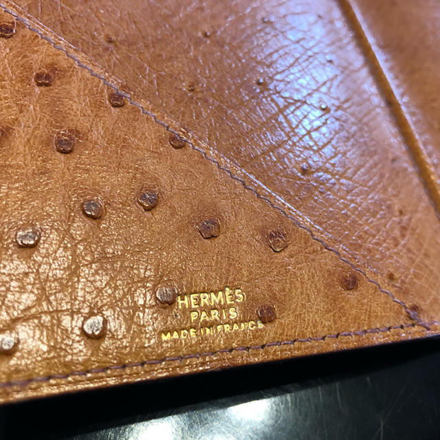 美品 エルメス アジェンダ ヴィジョン 希少 オーストリッチ 刻印あり