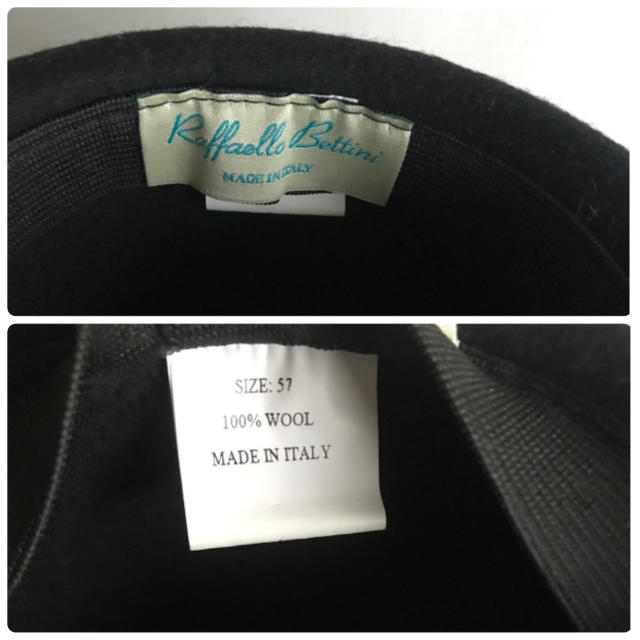 Demi-Luxe BEAMS(デミルクスビームス)の【Raffaello Bettini】フェルトハット（ブラック、サイズ57） レディースの帽子(ハット)の商品写真