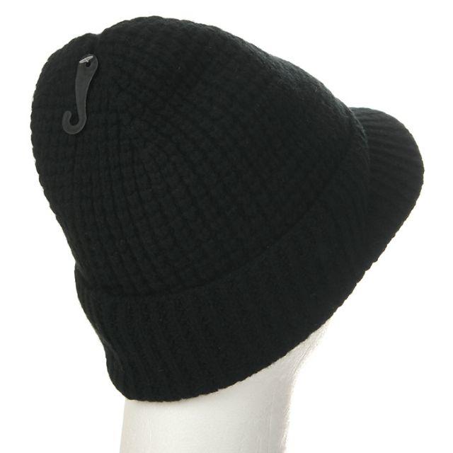 POLO RALPH LAUREN(ポロラルフローレン)のラルフローレン つば付き ニット帽 黒 レディースの帽子(ニット帽/ビーニー)の商品写真