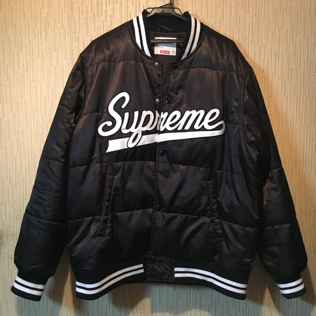 Supreme Script Varsity Puffy Jacket