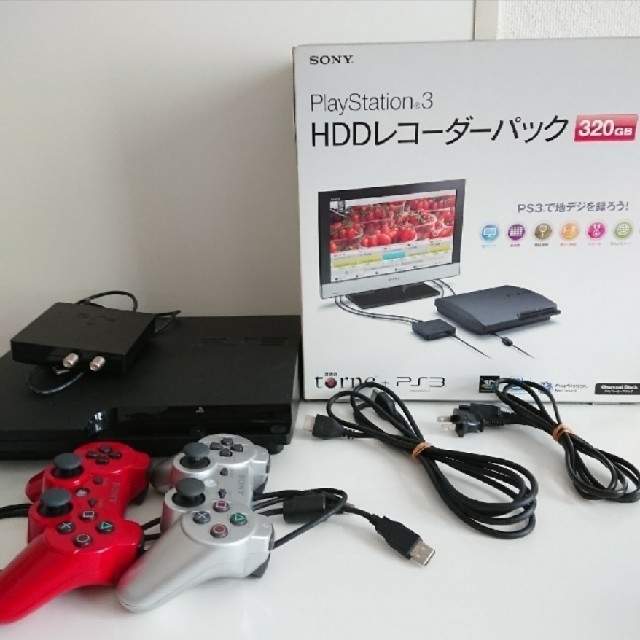 PlayStation3(プレイステーション3)のPlayStation3 torne レコーダーパック 320GB ソフトおまけ エンタメ/ホビーのゲームソフト/ゲーム機本体(家庭用ゲーム機本体)の商品写真