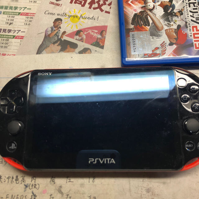 PSVITA 充電器　メモリーカード付き　プロスピ2019携帯用ゲーム機本体