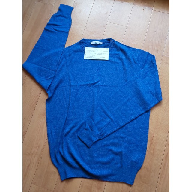 Camicissimaセーター イタリア製 ブルー 新品未使用☆ メンズのトップス(ニット/セーター)の商品写真