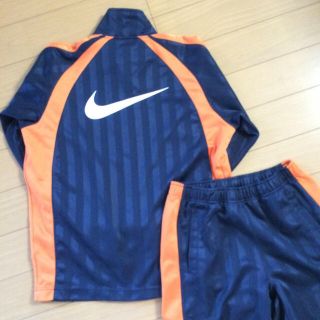 ナイキ(NIKE)のナイキ  ジャージ  紺✖️オレンジ(セット/コーデ)