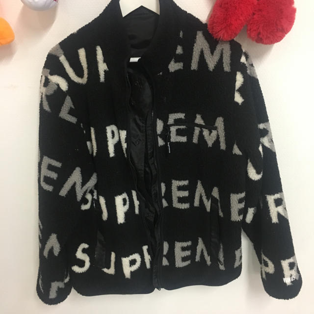 Supreme Reversible Logo Fleece Jacket - ブルゾン