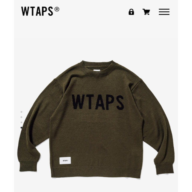 W)taps(ダブルタップス)のW)TAPS ダブルタップス DECK SWEATER WOAC OLIVE M メンズのトップス(ニット/セーター)の商品写真