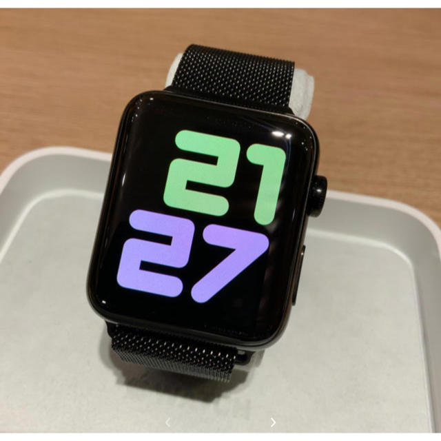 Apple Watch series3 セルラー 42mm ブラックステンレス