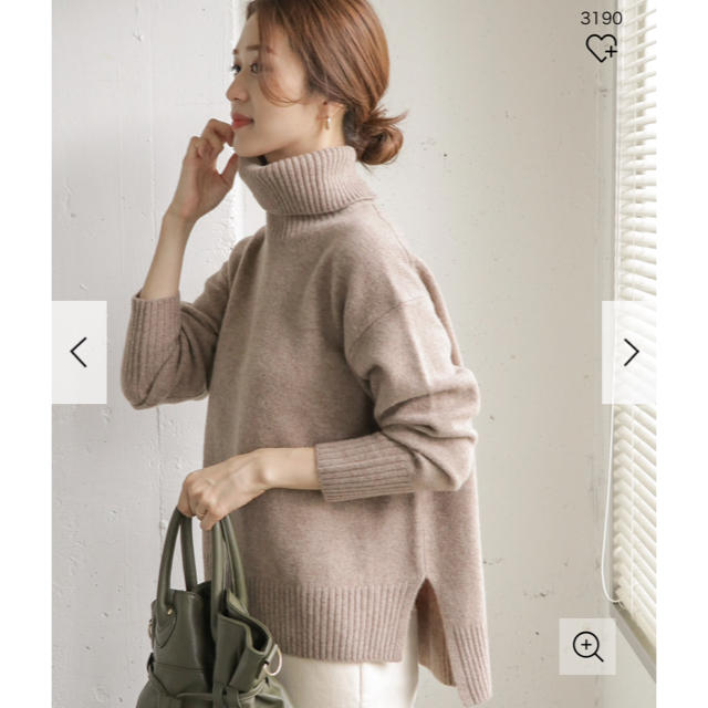 URBAN RESEARCH DOORS - 新品タグ◉ハミルトンウールタートルネックニット DOORS ベージュ