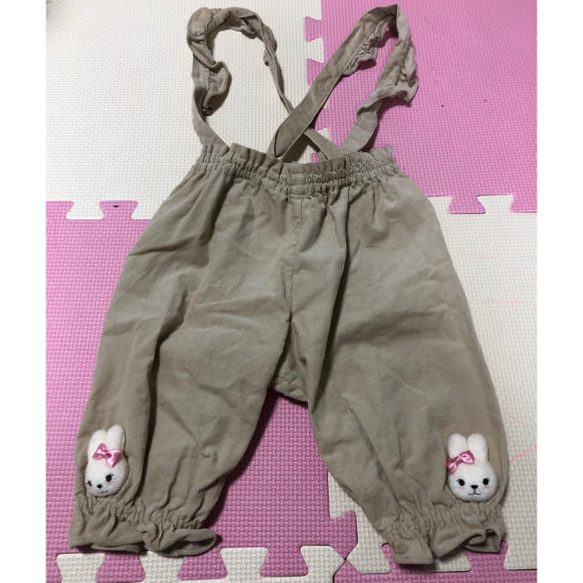 キッズ服女の子用(90cm~)シャーリーテンプル 2019秋コレ うさぎサロペット????????