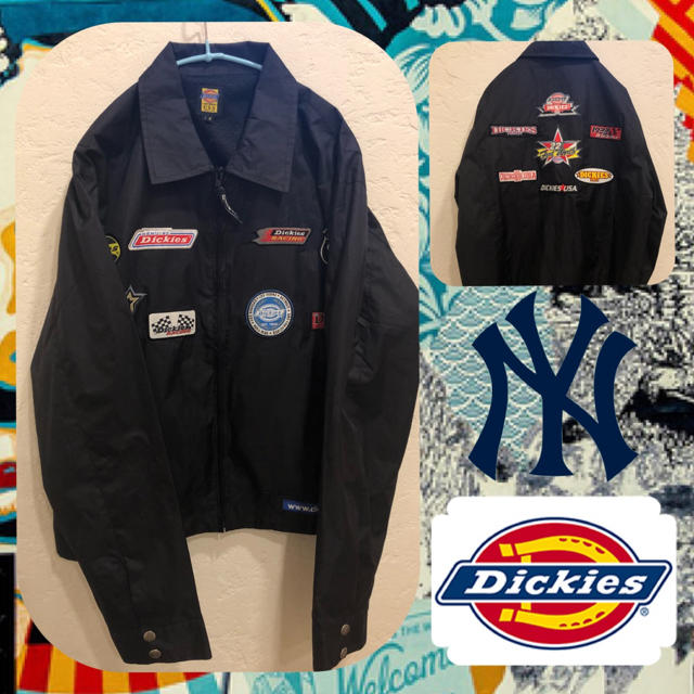 Dickies ロゴワッペン付き ショート丈 コーチジャケット