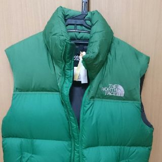 ノースフェイス(THE NORTH FACE) ダウンベスト(メンズ)（グリーン