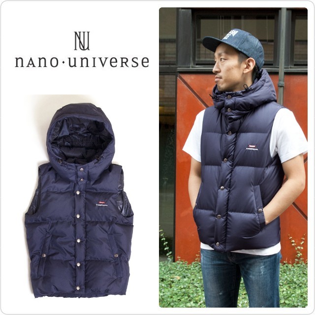 新品♡nano・universe×西川ダウン×木梨サイクル ダウンベスト L