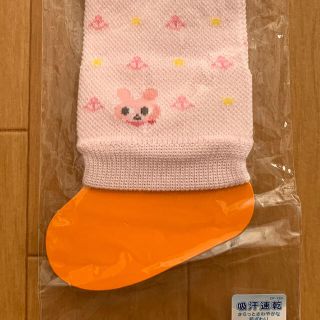 ミキハウス(mikihouse)の♡ミキハウス♡ イカリ柄 メッシュ風レッグウォーマー・ピンク　キャビットちゃん(レッグウォーマー)