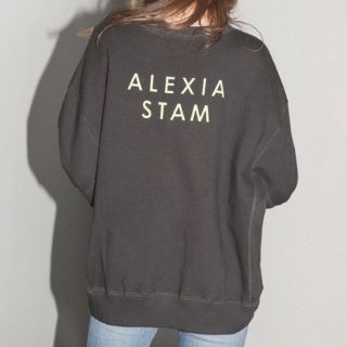 アリシアスタン(ALEXIA STAM)のALEXIA STAM Sweatshirt Charcoal  (トレーナー/スウェット)