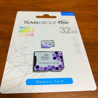 Team microSDHCカード 32GB 高速転送UHS-1変換アダプター付(PC周辺機器)