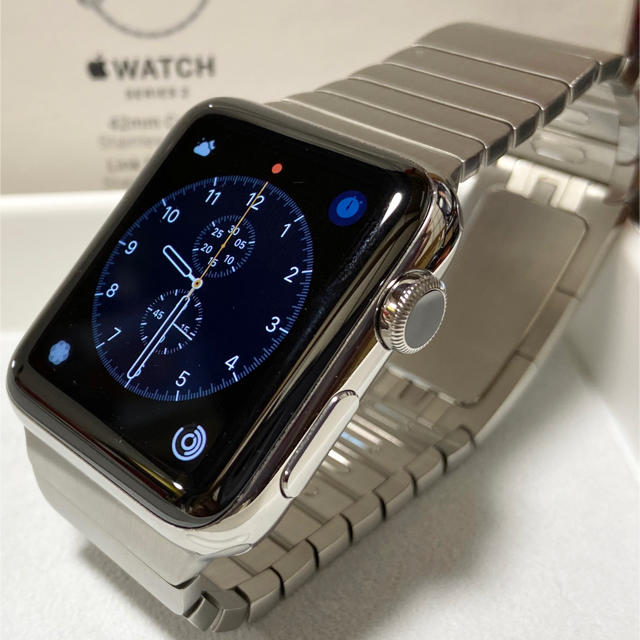 Apple Watch シリーズ2 42mm ステンレス　純正リングブレスレット