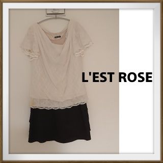 レストローズ(L'EST ROSE)のL'EST ROSE ブラウス付きワンピース セットアップ(ミニワンピース)