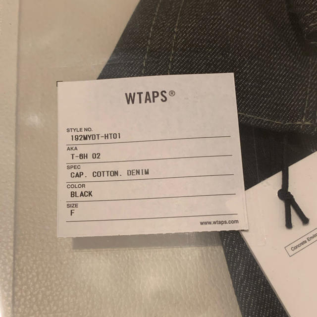 帽子【黒】wtaps T-6H 02 / CAP. COTTON. DENIM