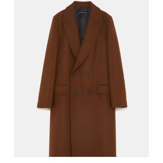 ザラ(ZARA)のZARAダブルブレストコート(ロングコート)