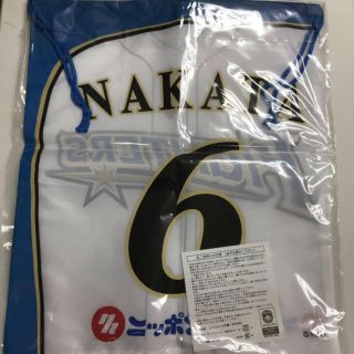 ホッカイドウニホンハムファイターズ(北海道日本ハムファイターズ)の✨新品✨ 中田翔 ユニフォーム巾着(スポーツ選手)