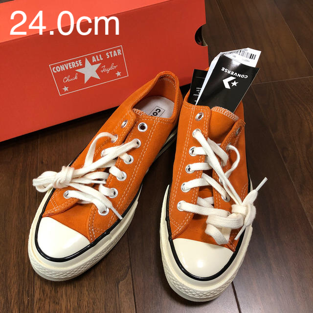 CONVERSE(コンバース)の24.0cm コンバース　チャックテイラー　スエード　オレンジ レディースの靴/シューズ(スニーカー)の商品写真