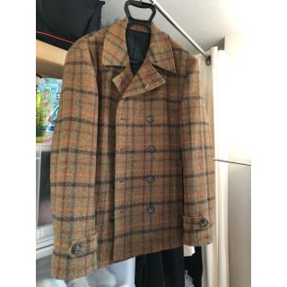 ハリスツイード(Harris Tweed)のハリスツィードPコート美品 値下げ(ピーコート)