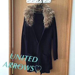 ユナイテッドアローズ(UNITED ARROWS)のファーつきロングカーデ♡(カーディガン)