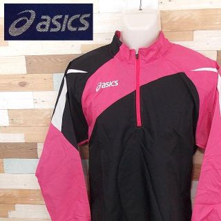 アシックス(asics)の【asics】 美品 アシックス ピンク スポーツウェア 長袖シャツ サイズL(シャツ)