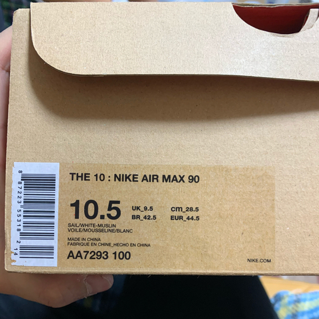 NIKE(ナイキ)のAIR  MAX90 off-white  アイス　 メンズの靴/シューズ(スニーカー)の商品写真