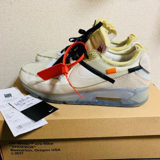 ナイキ(NIKE)のAIR  MAX90 off-white  アイス　(スニーカー)