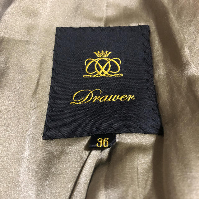 Drawer(ドゥロワー)のひろ様専用　ドゥロワー drawer  ノーカラーコート レディースのジャケット/アウター(チェスターコート)の商品写真