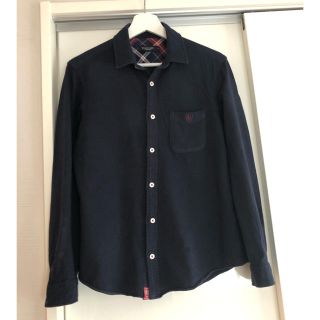 ブラックレーベルクレストブリッジ(BLACK LABEL CRESTBRIDGE)のクレストブリッジ　ブラックレーベル カジュアルシャツ　ネイビー　Mサイズ(シャツ)