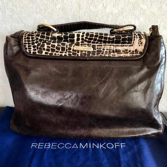 Rebecca Minkoff(レベッカミンコフ)のREBECCA MINKOFF レベッカミンコフ 牛革 トート ハンドバッグ レディースのバッグ(ハンドバッグ)の商品写真