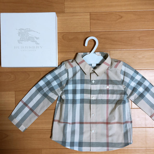 BURBERRY(バーバリー)の新品　未使用　バーバリー　シャツ　キッズ　ベビー　チェック キッズ/ベビー/マタニティのベビー服(~85cm)(シャツ/カットソー)の商品写真