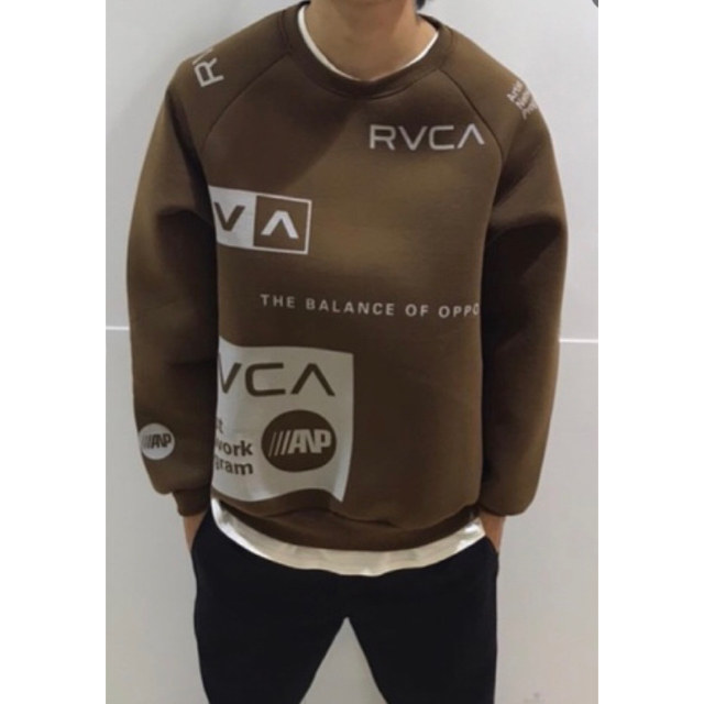 RVCA(ルーカ)の新品 RVCA ルーカ ボンディング トレーナー クルー スウェット M メンズのトップス(スウェット)の商品写真