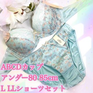 D80L♡ベイビーサックス♪ブラ＆ショーツ 大きいサイズ クリスマス(ブラ&ショーツセット)