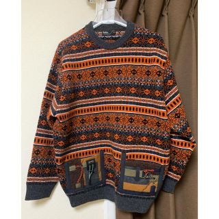 カラー(kolor)の19AW kolor PATCHWORK FAIR ISLE SWEATE(ニット/セーター)