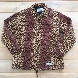 ワコマリア レオパード コーチ ジャケット コーデュロイ XL