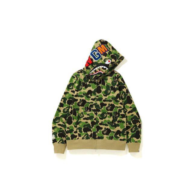 A BATHING APE(アベイシングエイプ)のBape ABC SHARK FULL ZIP HOODIE CAMO S メンズのトップス(パーカー)の商品写真