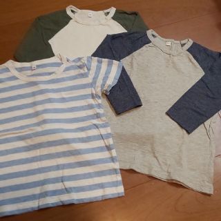 ムジルシリョウヒン(MUJI (無印良品))の無印良品  Tシャツ 3枚セット 120(Tシャツ/カットソー)