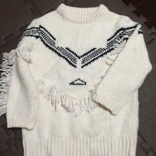 ザラキッズ(ZARA KIDS)のZARA kids フリンジ ニット(ニット)