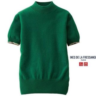 ユニクロ(UNIQLO)の★のちこ様専用中★★定価7550円新品イネス人気カシミヤクルーネックセーターL(ニット/セーター)