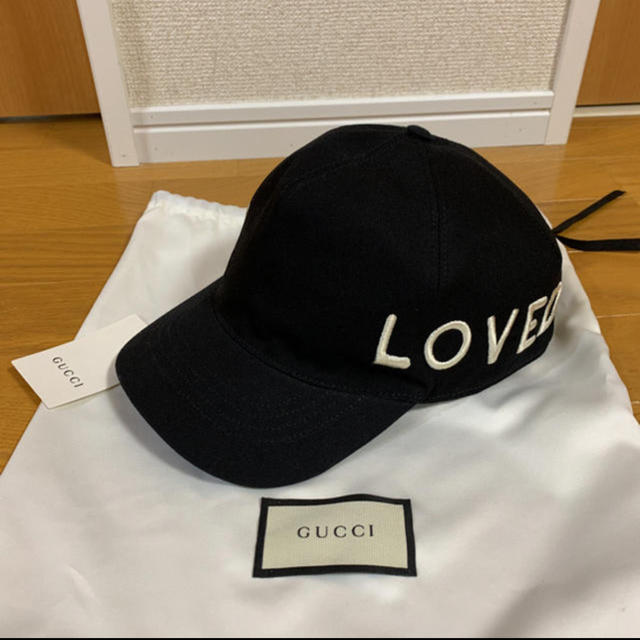 Gucci(グッチ)の正規品 GUCCI グッチ キャップ 帽子 黒 XL 60 メンズの帽子(キャップ)の商品写真